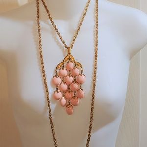VINTAGE TRIFARI LONG DROP NECKLACE